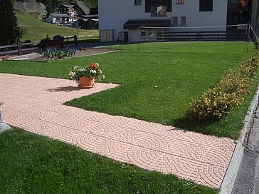 Ferienwohnung in Saas-Almagell - Unser Garten