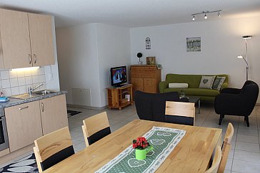 Ferienwohnung in Saas-Almagell - Grosser Esstisch