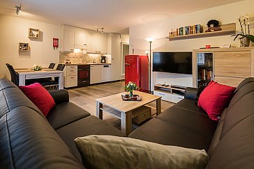 Ferienwohnung in Saas-Almagell - Wohnzimmer