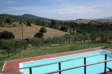Ferienwohnung in Montecchio - Relaxen am Pool mit traumhafter Aussicht