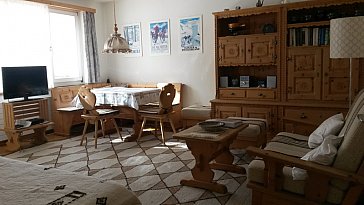 Ferienwohnung in Samedan - Wohnzimmer