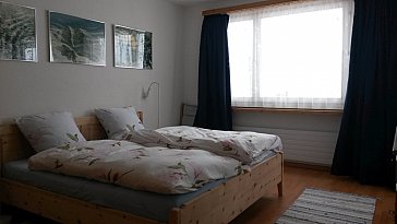 Ferienwohnung in Samedan - Schlafzimmer