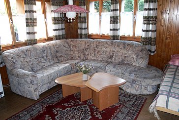 Ferienwohnung in Grengiols - Wohnzimmer Alpenrose