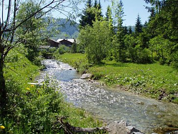 Ferienwohnung in St. Ulrich am Pillersee - Bach hinter dem Haus
