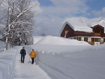 Ferienwohnung in St. Ulrich am Pillersee - Wanderung im Schnee
