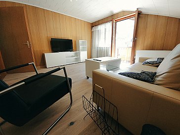 Ferienwohnung in Leukerbad - Wohnzimmer