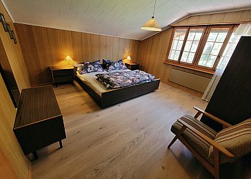 Ferienwohnung in Leukerbad - Schlafzimmer