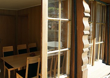 Ferienwohnung in Leukerbad - Blick ins Esszimmer