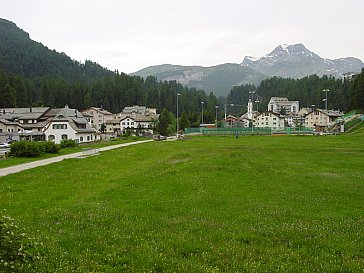 Ferienwohnung in Sils-Maria - Aussicht nach Süden