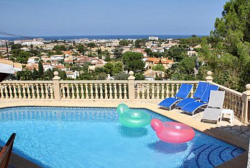 Ferienhaus in Dénia - Wunderschöner Ausblick über Denia bis hin zum Meer