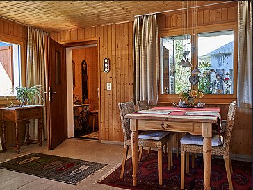 Ferienwohnung in Bellwald - Wohn/Esszimmer