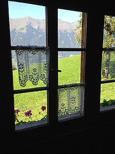 Ferienhaus in Iseltwald - Fenster Wohnzimmer