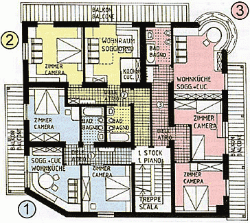 Ferienwohnung Grundrissplan 1