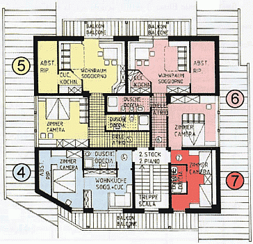 Ferienwohnung Grundrissplan 2