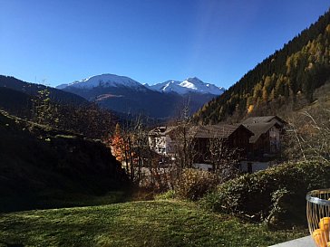 Ferienhaus in Fieschertal - Aussicht Südseite