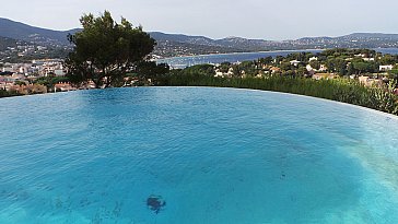 Ferienhaus in Cavalaire sur Mer - Terrasse mit Pool