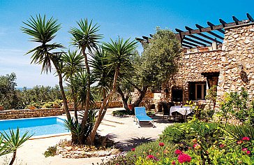 Ferienwohnung in Ugento-Torre San Giovanni - Pool mit Blick aufs Meer