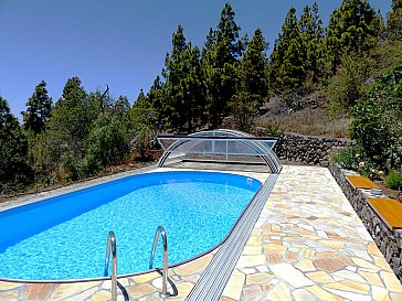 Ferienhaus in Tijarafe - Pool beheizt - geöffnet
