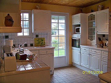 Ferienhaus in Saint-Lô-d'Ourville - Die Küche