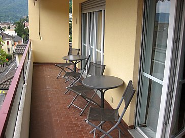 Ferienwohnung in Locarno-Muralto - Balkon/Aussicht