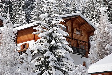 Ferienhaus in Litzirüti bei Arosa - Am Rhonenwald / Winter