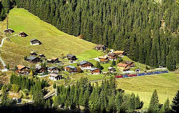 Ferienhaus in Litzirüti bei Arosa - Litzirüti aus der Vogelperspektive