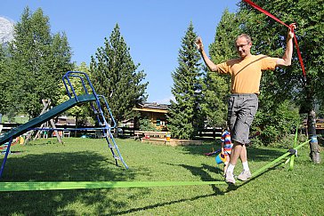 Ferienwohnung in Leutasch - Slackline