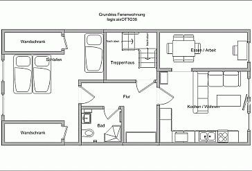 Ferienwohnung Grundrissplan 1