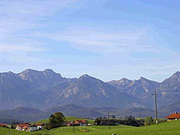 Ferienwohnung in Rieden am Forggensee - Panoramablick vom Fenster der Ferienwohnung