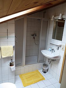 Ferienwohnung in Rieden am Forggensee - Dusche/WC