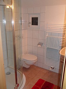 Ferienwohnung in Silbertal - Dusche mit WC