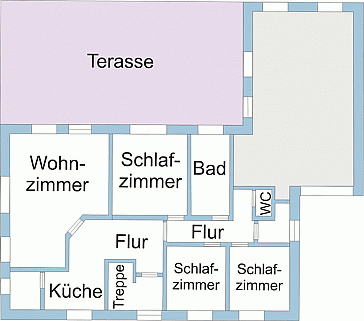 Ferienwohnung Grundrissplan 1