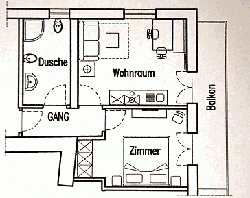 Ferienwohnung Grundrissplan 1