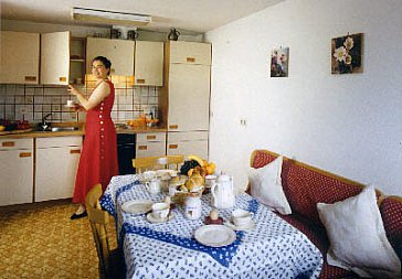 Ferienwohnung in Obermaiselstein - Wohnküche, Ferienwohnung III