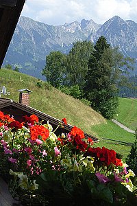 Ferienwohnung in Obermaiselstein - Blick vom Balkon
