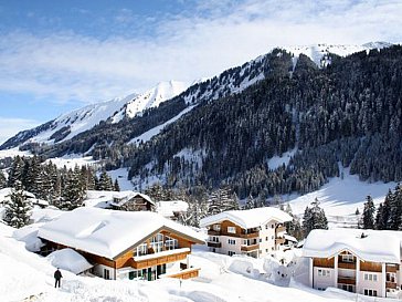 Ferienwohnung in Hirschegg - Hausansicht Winter