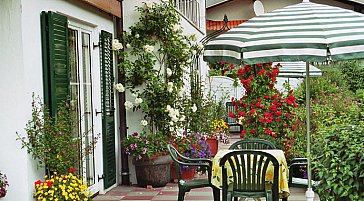 Ferienwohnung in Hirschegg - Terrasse