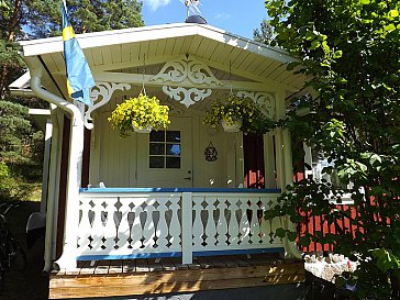 Ferienhaus in Rosenfors - Die Terrasse...