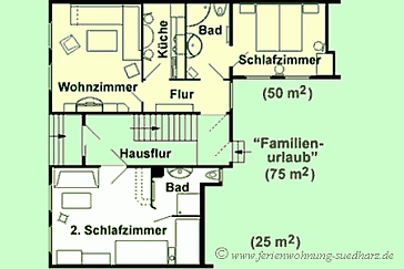 Ferienhaus Grundrissplan 1