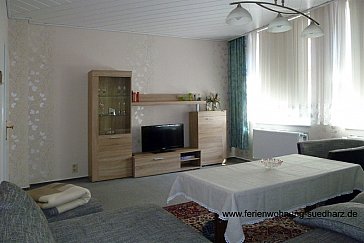 Ferienhaus in Ilfeld - Wohnzimmer Fewo "Familienurlaub"