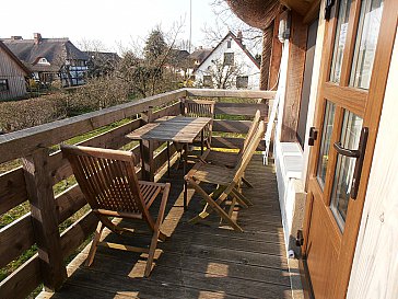 Ferienwohnung in Wieck - Ferienwohnung "Urte", Balkon
