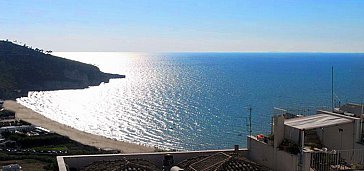 Ferienwohnung in Peschici - Blick auf die Bucht von der Terrasse