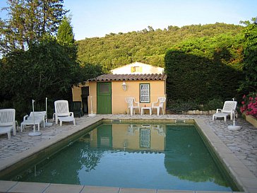 Ferienhaus in Vaison-la-Romaine - Der Pool in der Abendsonne