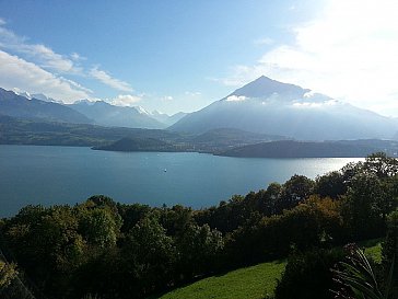 Ferienwohnung in Aeschlen ob Gunten - Ausblick vom Chalet Haftka