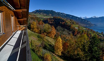 Ferienwohnung in Aeschlen ob Gunten - Grosszügiger Balkon