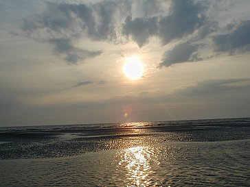 Ferienwohnung in St. Peter-Ording - Sonnenuntergang am Meer