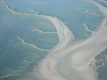 Ferienwohnung in St. Peter-Ording - Rundflug übers Wattenmeeer