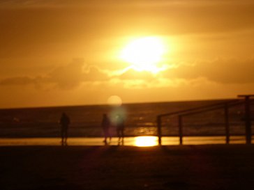 Ferienwohnung in St. Peter-Ording - Sonnenuntergang am Strand