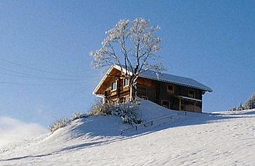 Ferienhaus in Hippach - Die Skihütte im Winter