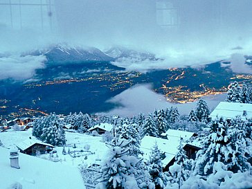 Ferienhaus in Haute-Nendaz - Aussicht vom Wohnraum